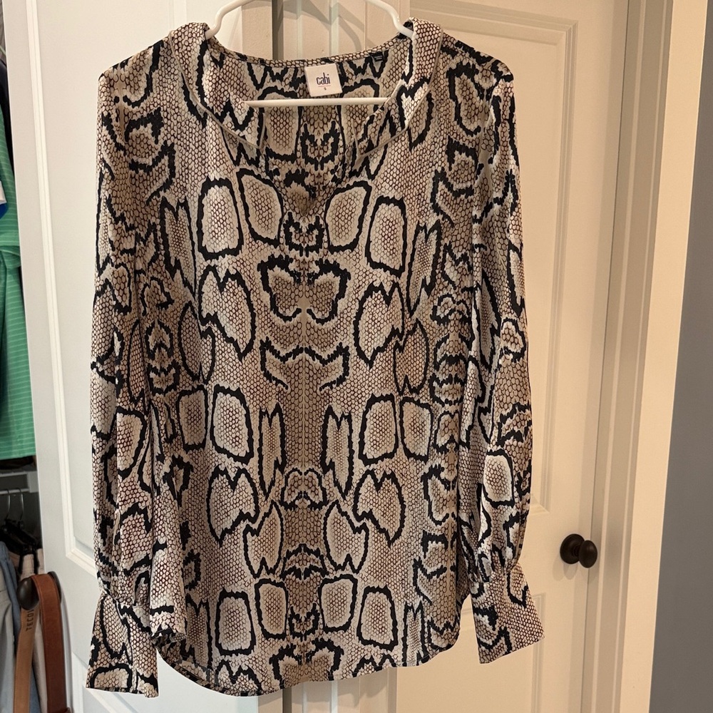 CAbi Women's Snake Pattern Blouse